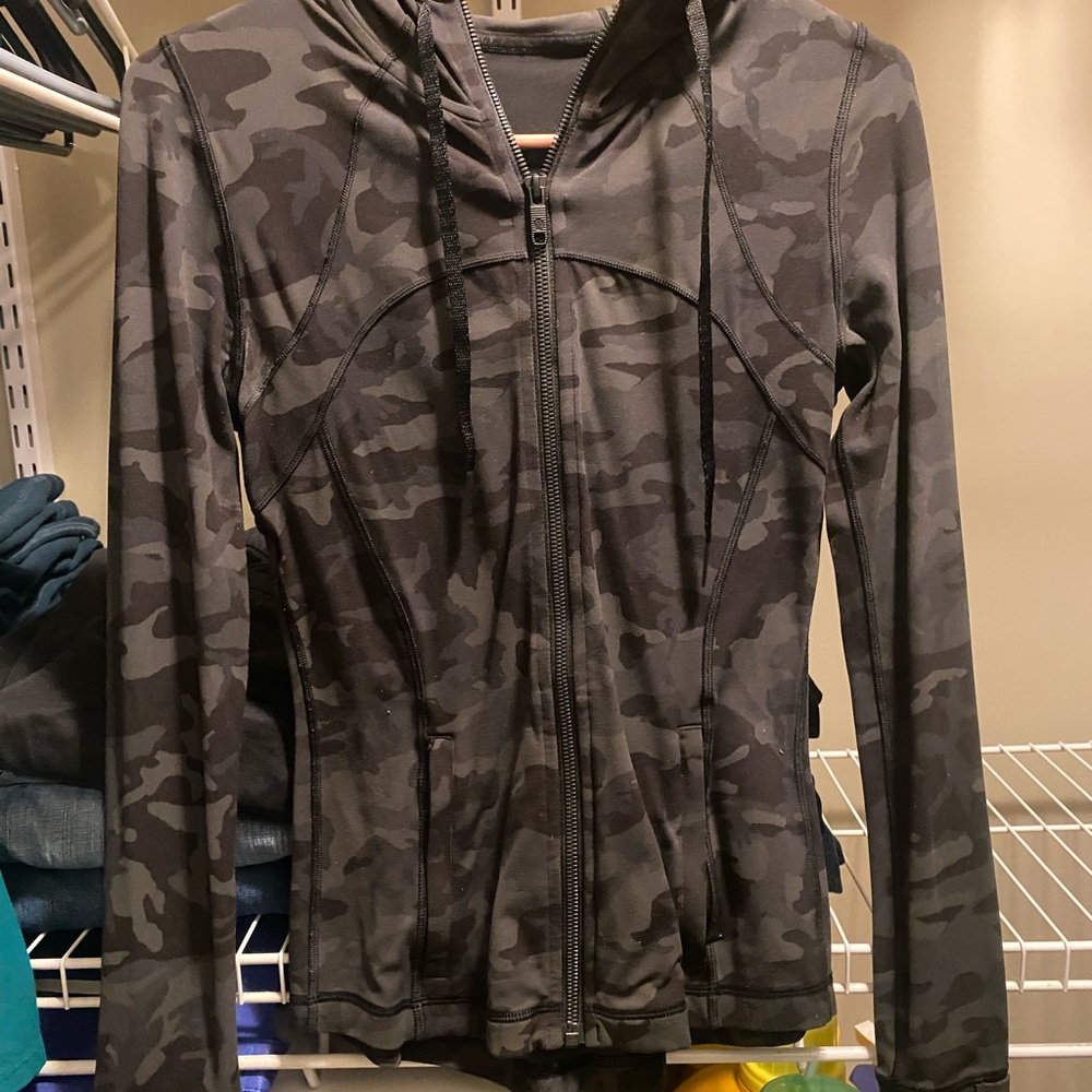 Lululemon Athletica Black Camouflage Define Jacket